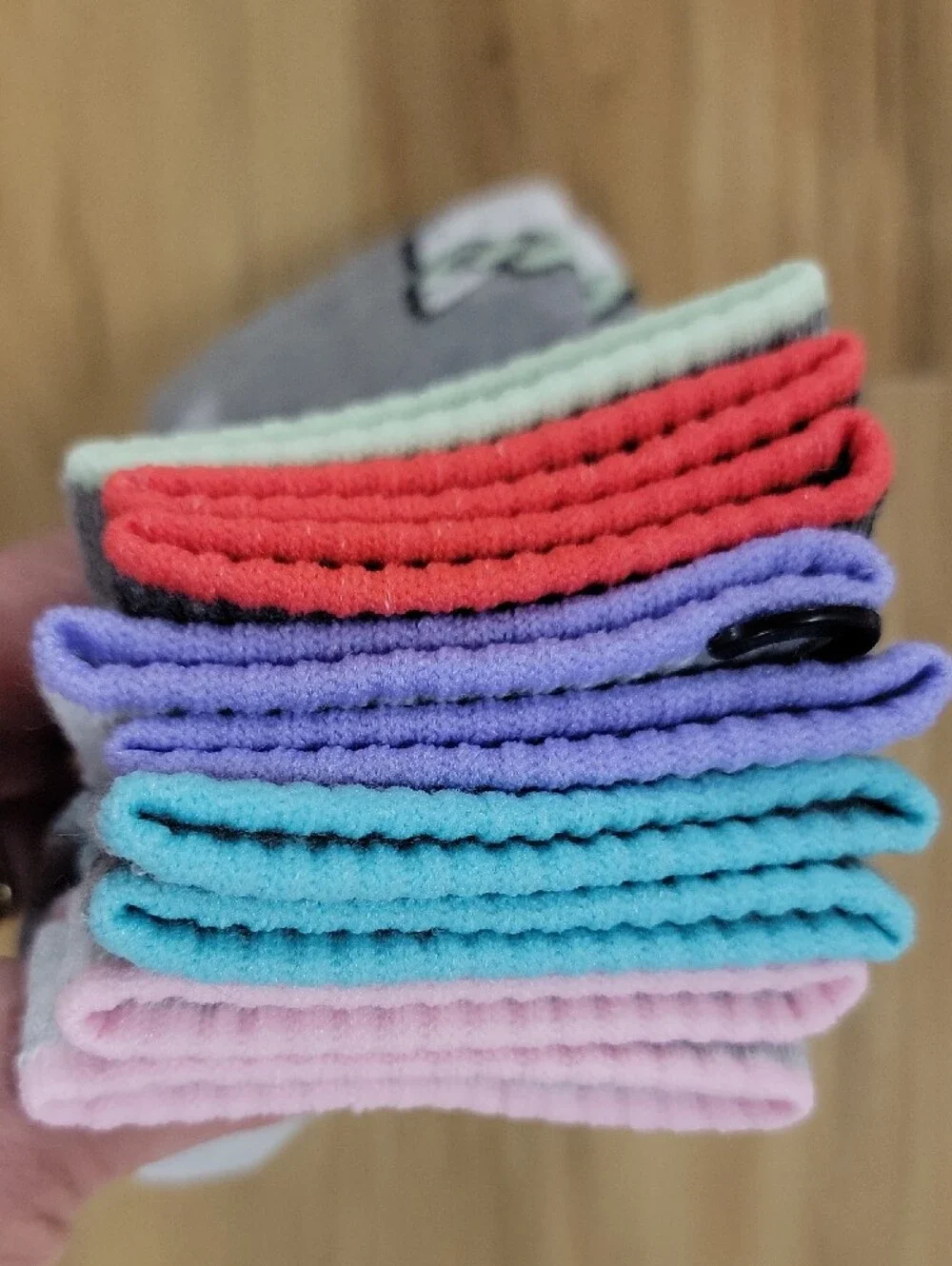 Hello Kitty Grey Ankle Socks with Pastel Pink & Blue Accents (5 Pairs)